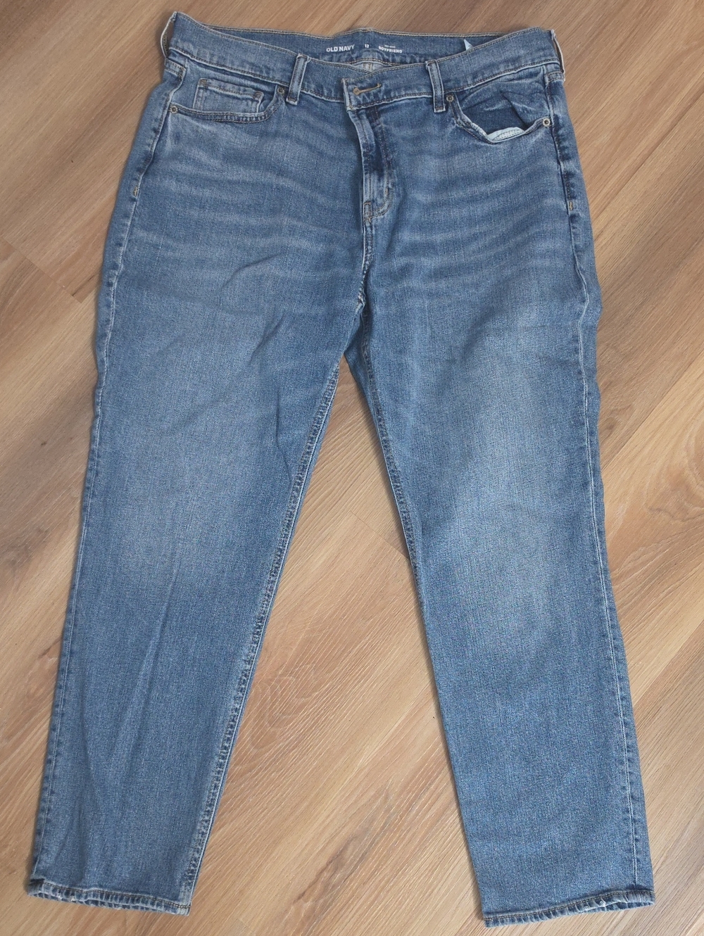 Old Navy women's  Blue Straight-Leg Jeans